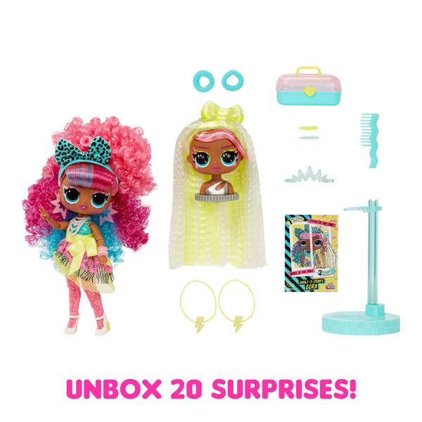 LOL Surprise Tweens Surprise Swap Curls-2-Crimps Cora Fashion Doll