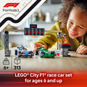 LEGO® City F1® Grid with VCARB & Sauber Race Cars Toy Vehicle Set 60474