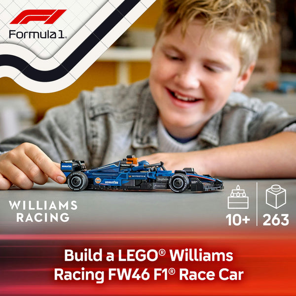 LEGO® Speed Champions Williams Racing FW46 F1® Race Car Vehicle Set 77249