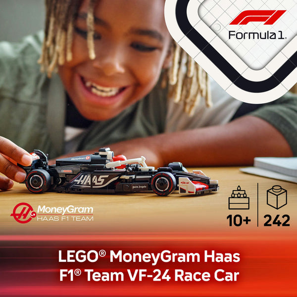 LEGO® Speed Champions MoneyGram Haas F1® Team VF-24 Race Car Toy Vehicle 77250