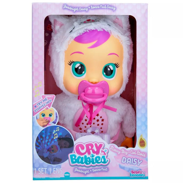 Cry Babies Goodnight Starry Sky Daisy Doll with Moon and Stars Projection