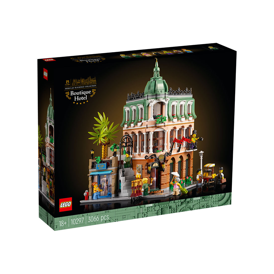 Boutique Hotel 10297 Building Kit; Make 2024 a Detailed Displayable Model Hotel