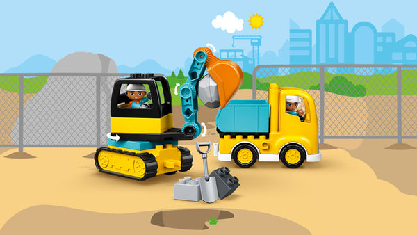 LEGO® DUPLO® Truck & Tracked Excavator 10931