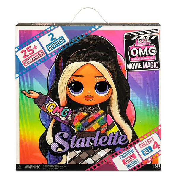 LOL Surprise OMG Movie Magic Starlette Fashion Doll with 25 Surprises