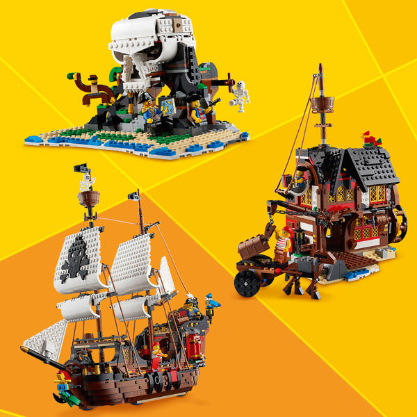 LEGO® Creator 3in1 Pirate Ship Toy Model Building Kit 31109