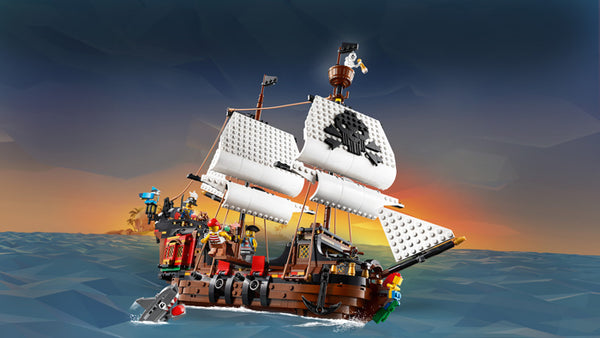 LEGO® Creator 3in1 Pirate Ship Toy Model Building Kit 31109