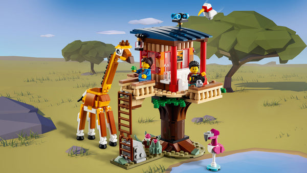 LEGO® Creator 3in1 Safari Wildlife Tree House Building Kit 31116