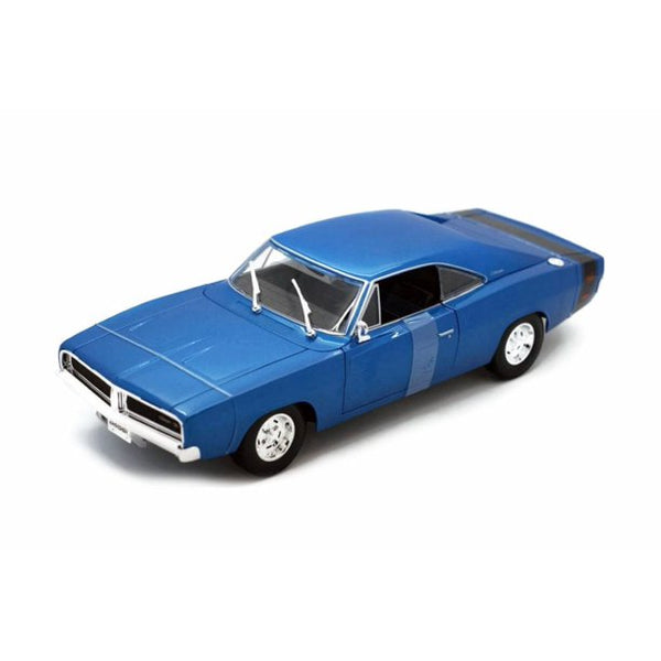 MAISTO 1:18 Scale Die-Cast Special Edition 1969 Dodge Charger R/T Blue