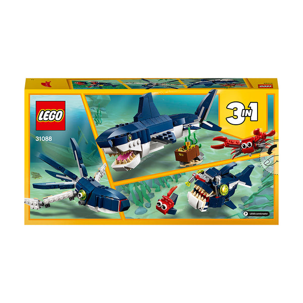 LEGO Creator 3in1 Deep Sea Creatures Building Kit 31088