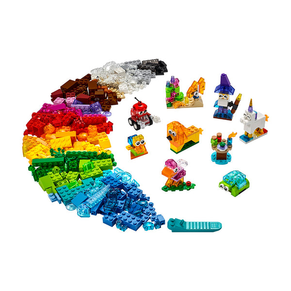 LEGO® Classic Creative Transparent Bricks Kids’ Building Kit 11013