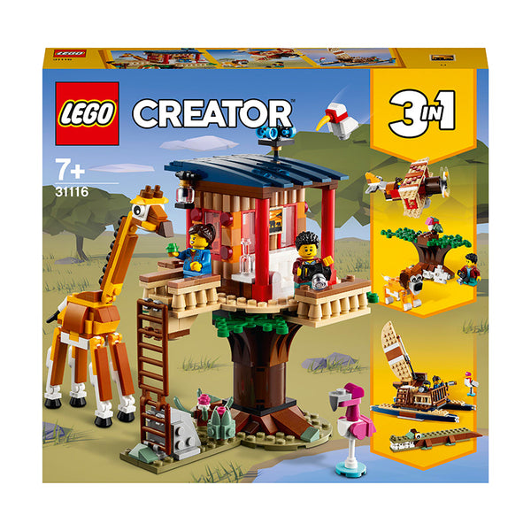 LEGO® Creator 3in1 Safari Wildlife Tree House Building Kit 31116