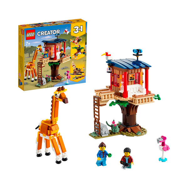 LEGO® Creator 3in1 Safari Wildlife Tree House Building Kit 31116