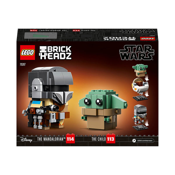 LEGO® BrickHeadz™ Star Wars™ The Mandalorian™ & The Child Building Kit 75317