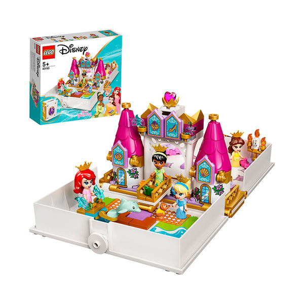 LEGO® ǀ Disney Ariel, Belle, Cinderella and Tiana’s Storybook Adventures Building Kit 43193