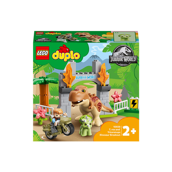 LEGO® DUPLO® Jurassic World T. rex and Triceratops Dinosaur Breakout 10939