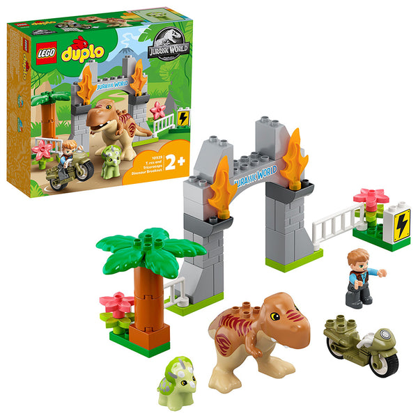 LEGO® DUPLO® Jurassic World T. rex and Triceratops Dinosaur Breakout 10939