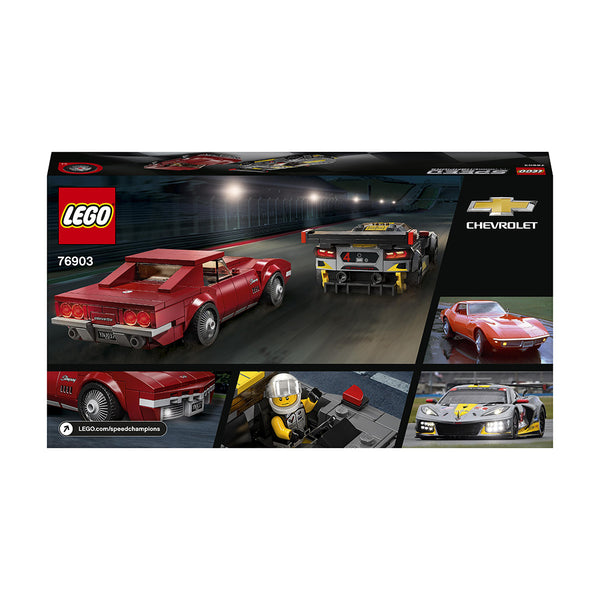 LEGO® Speed Champions Chevrolet Corvette C8.R Race Car and 1969 Chevrolet Corvette Building Kit 76903