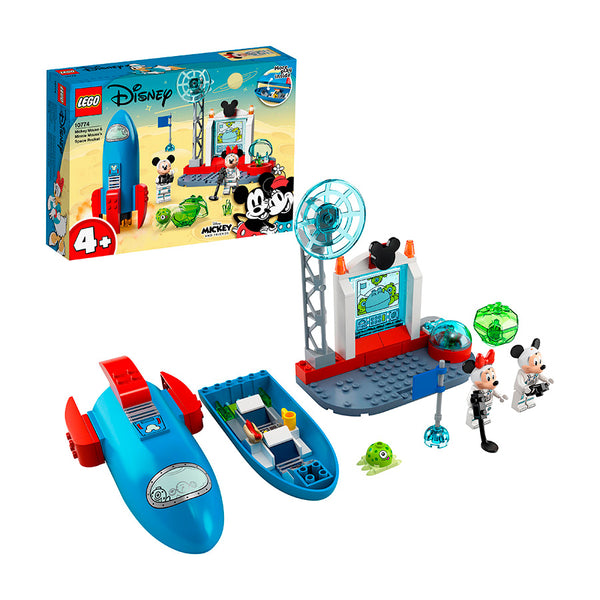 LEGO® ǀ Disney Mickey and Friends Mickey Mouse & Minnie Mouse’s Space Rocket Building Kit 10774