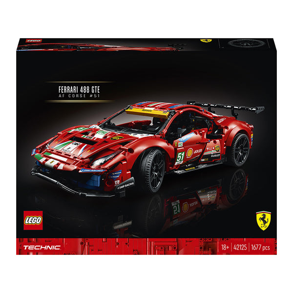 LEGO® Technic™ Ferrari 488 GTE “AF Corse #51” Building Kit 42125