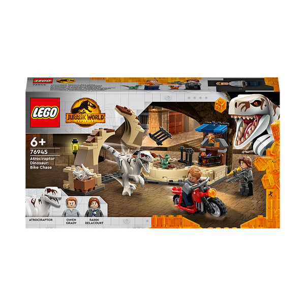 LEGO® Jurassic World Atrociraptor Dinosaur: Bike Chase Building Kit 76945