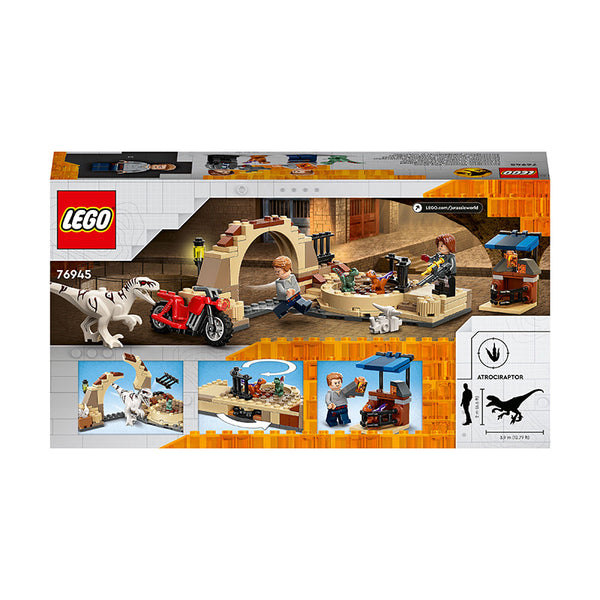 LEGO® Jurassic World Atrociraptor Dinosaur: Bike Chase Building Kit 76945