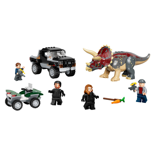 LEGO® Jurassic World Triceratops Dinosaur Pickup Truck Ambush 76950