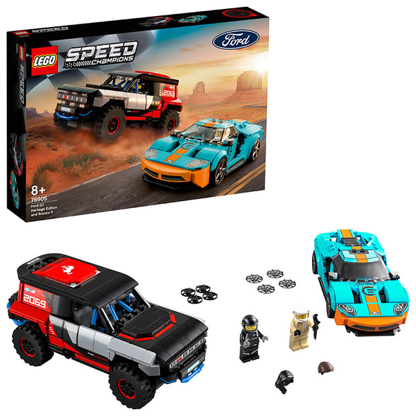 LEGO® Speed Champions Ford GT Heritage Edition and Bronco R Building Kit 76905