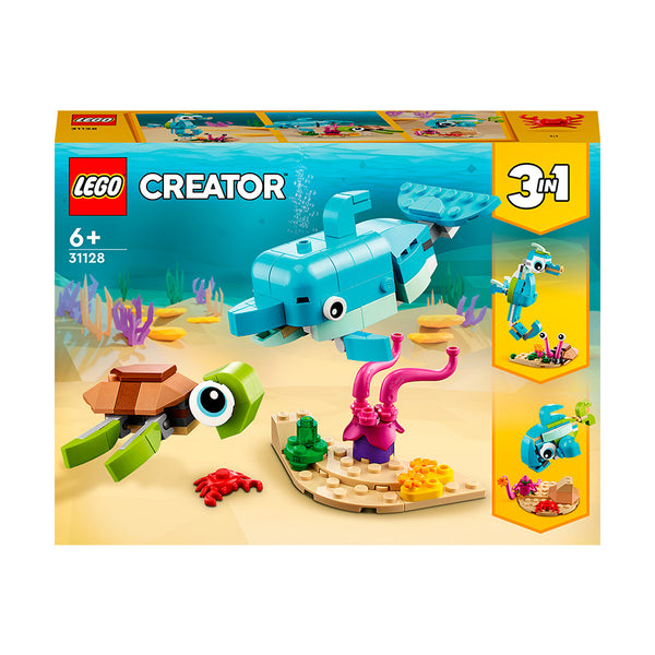 LEGO® CREATOR 3-in-1 Dolphin and Turtle 31128