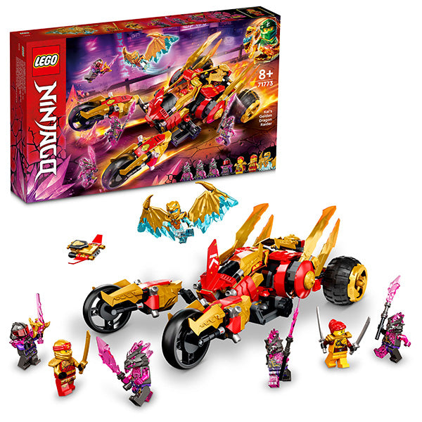 LEGO® NINJAGO® Kai’s Golden Dragon Raider Building Kit 71773