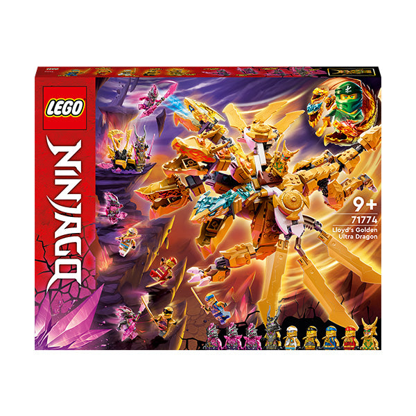 LEGO® NINJAGO® Lloyd’s Golden Ultra Dragon Building Kit 71774