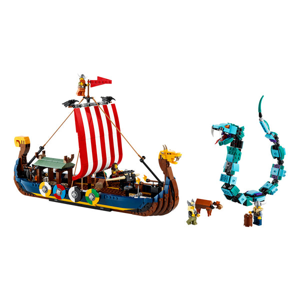 LEGO® Creator 3-in-1 Viking Ship and the Midgard Serpent Building Kit 31132