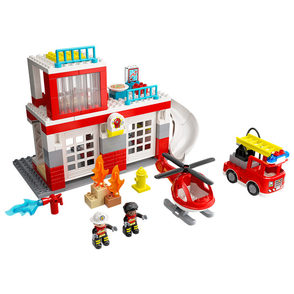 LEGO® DUPLO® Rescue Fire Station & Helicopter Building Toy 10970