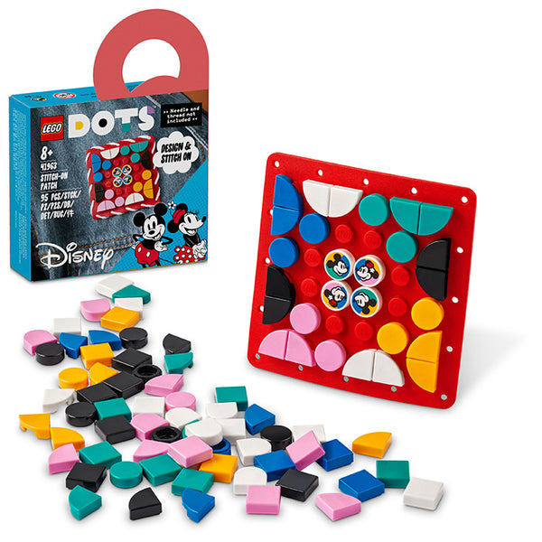 LEGO® DOTS ǀ Disney Mickey Mouse & Minnie Mouse Stitch-on Patch Kit 41963