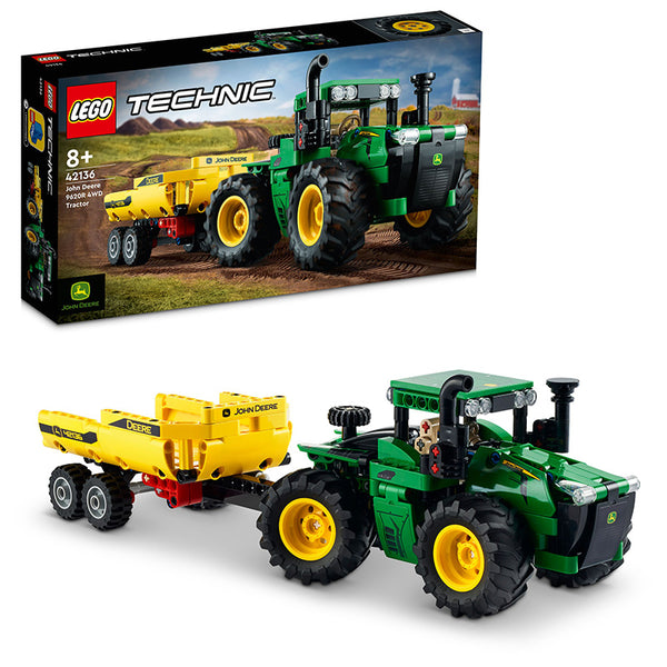 LEGO® Technic™ John Deere 9620R 4WD Tractor Model Building Kit 42136