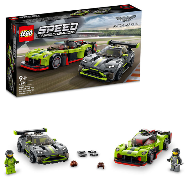 LEGO® Speed Champions Aston Martin Valkyrie AMR Pro and Aston Martin Vantage GT3 76910