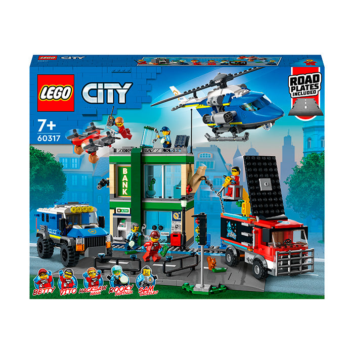 LEGO® City Police Chase at the Bank Building Kit 60317 | Importatoy