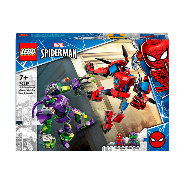 LEGO® Marvel Spider-Man & Green Goblin Mech Battle Building Kit 76219