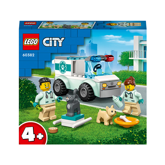 LEGO® City Vet Van Rescue Building Toy Set 60382 | Importatoy