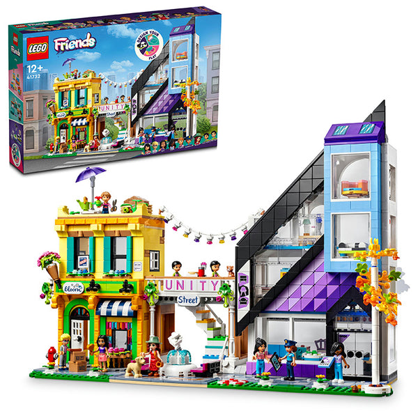 LEGO® Friends Downtown Flower and Design Stores Building Toy Set 41732