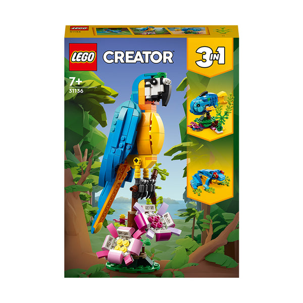 LEGO® Creator Exotic Parrot Building Toy Set 31136