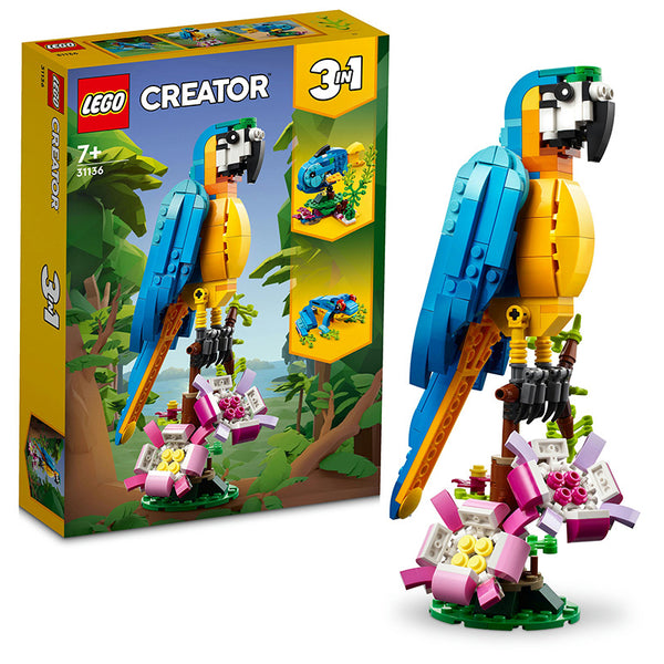 LEGO® Creator Exotic Parrot Building Toy Set 31136