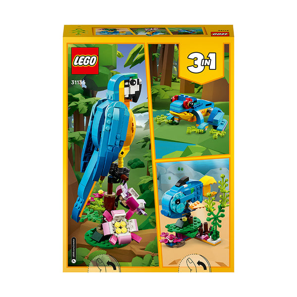 LEGO® Creator Exotic Parrot Building Toy Set 31136