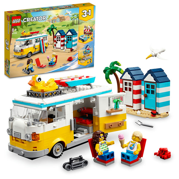 LEGO® Creator Beach Camper Van Building Toy Set 31138