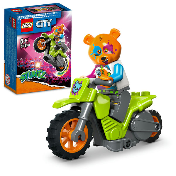 LEGO® City Bear Stunt Bike Building Toy Set 60356