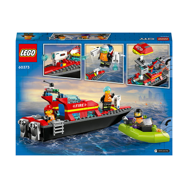 LEGO® City Fire Rescue Boat Building Toy Set 60373 - SLIGHTLY DAMAGED BOX