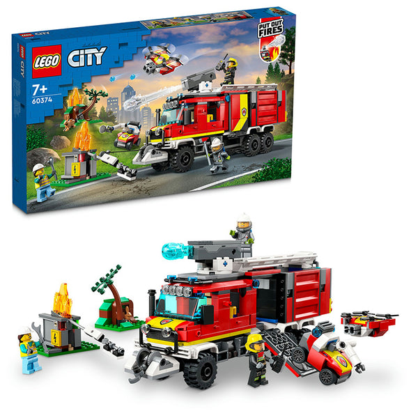 LEGO® City Fire Command Unit Building Toy Set 60374