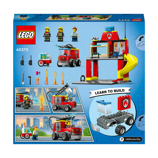 LEGO® City Fire Station and Fire Engine Building Toy Set 60375