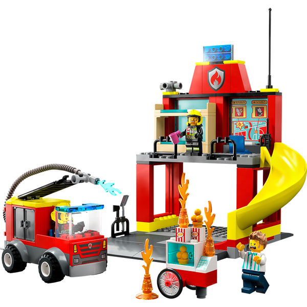 LEGO® City Fire Station and Fire Engine Building Toy Set 60375