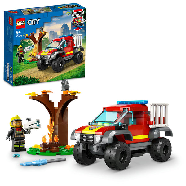 LEGO® City 4x4 Fire Engine Rescue Building Toy Set 60393