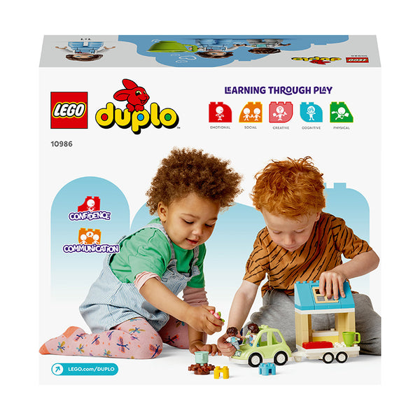 LEGO® DUPLO® Town Family House on Wheels Building Toy Set 10986